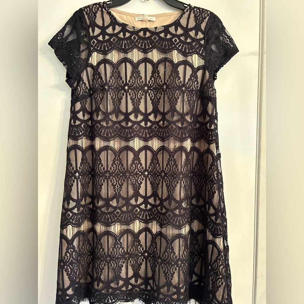 Black & tan dress Size M